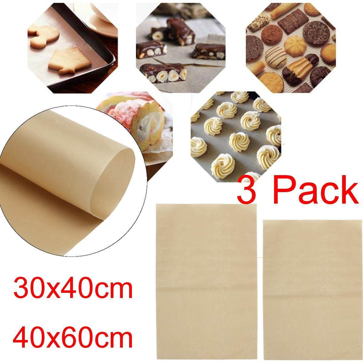 3 Sheet PTFE 30*40cm/11.8*15.7in Sheet Mat Heat Press Craft Transfer Sheet Non Stick 30x40cm