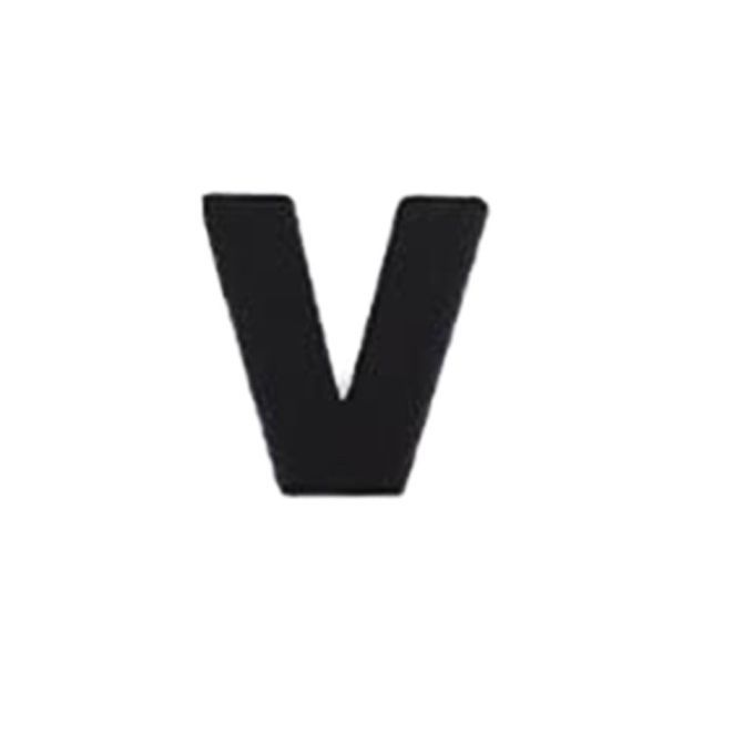 Ar 3D Letter  Ar Sti Kers English Letters  Ar Logo DIY Alphanumeri -black-V