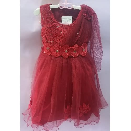 Children's Party Dress - Red
