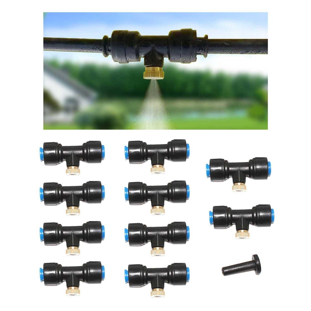 10 Set Misting Nozzles  Fog Nozzles Mist Nozzle  Garden