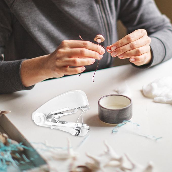 Mini Sewing Machine Portable Sewing Tool Quick Machine For White