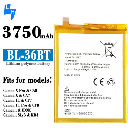 Replacement Battery For Tecno X Pro 11 Pro Ca8/camon X Ca7/camon 11 Cf7/camon