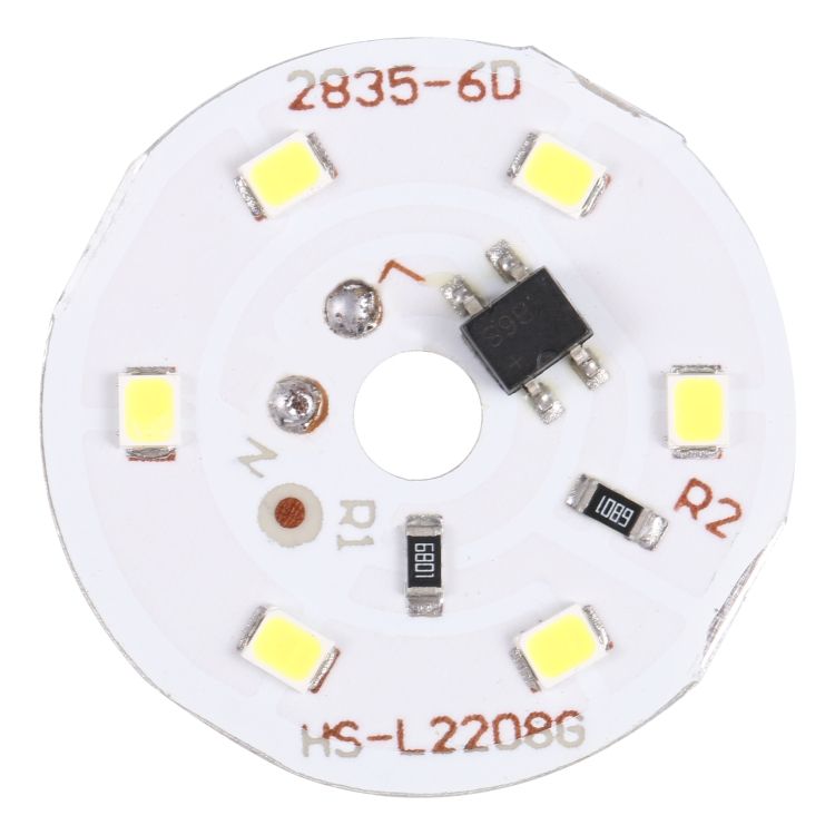 3W 6 LEDs SMD 2835 LED Module Lamp White Light, AC 220V