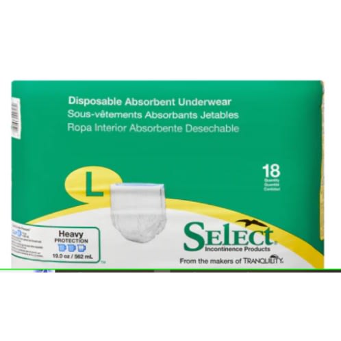 Disposable Absorbent Underwear - Pack Of 18