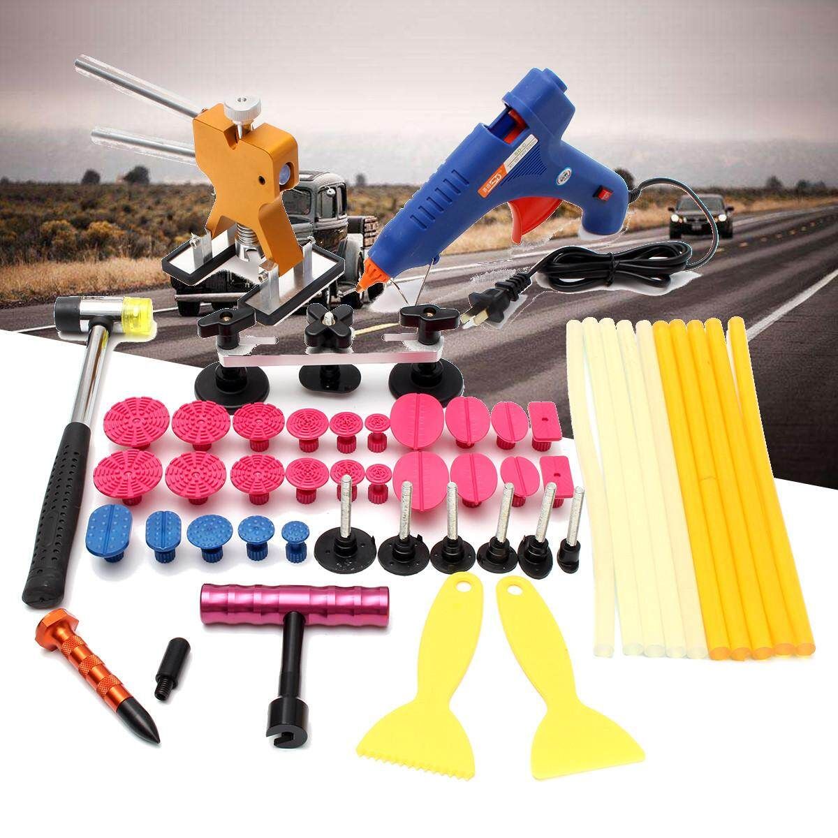 UK PDR Paintless Dent Puller Lifter Tool Repair Hammer Removal Hail Kit