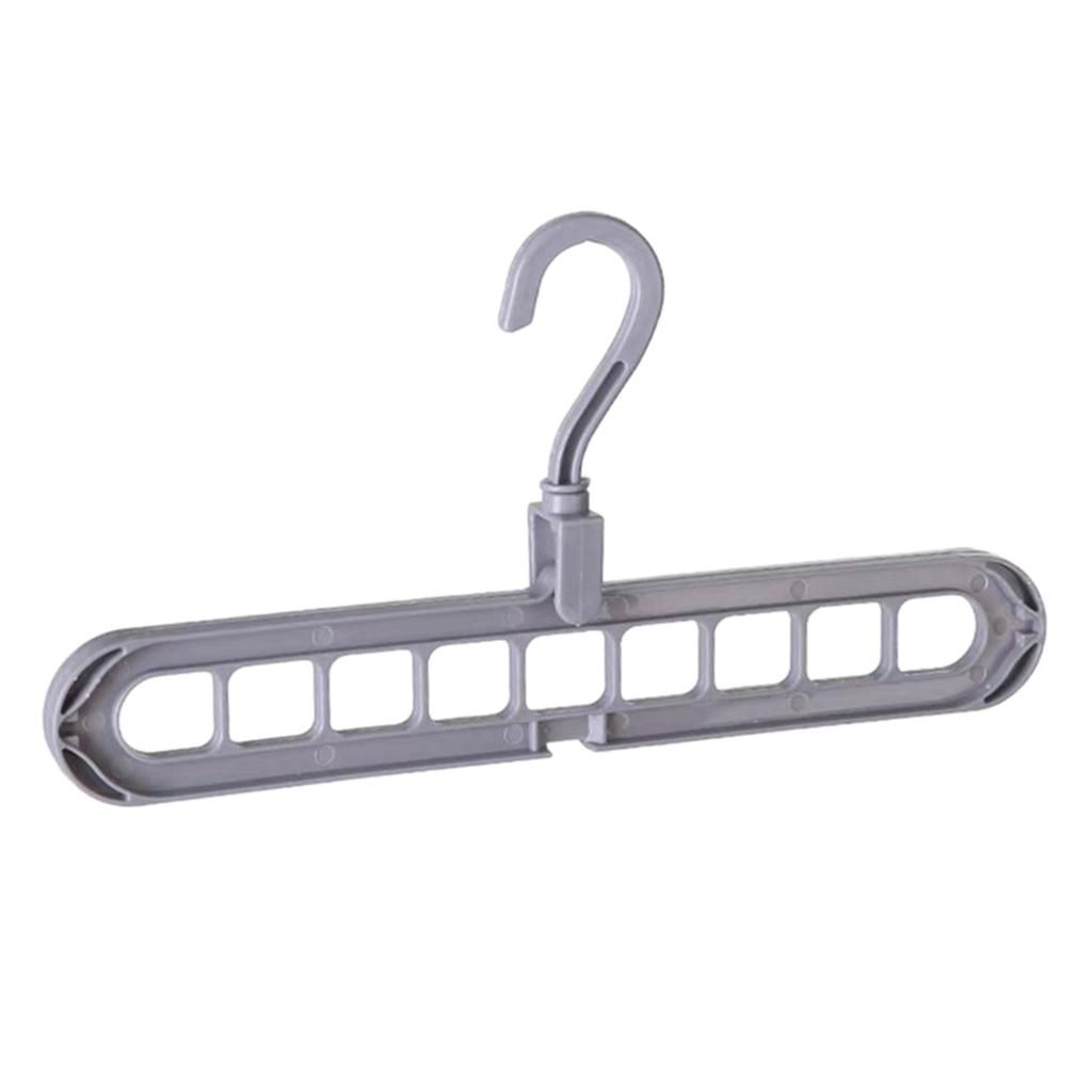 9 Hole Closet Clothes Magic Hangers Organizer Space Saving Gray Gray