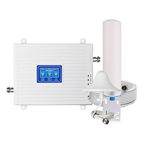 Network Booster Repeater Triband - 900 / 2600 / 2300mhz - 2g,4g & 3g - White/gold