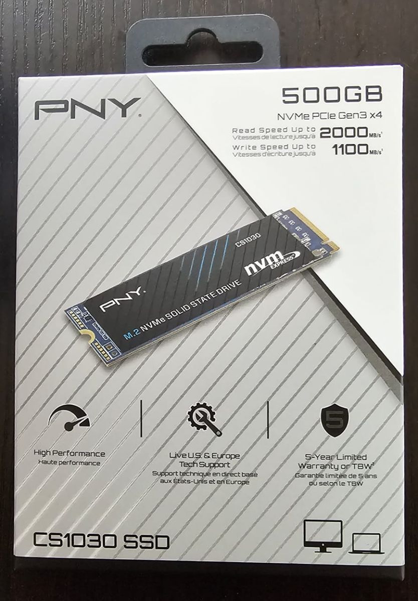 PNY SSD CS 1030 M.2 GEN3 500GB