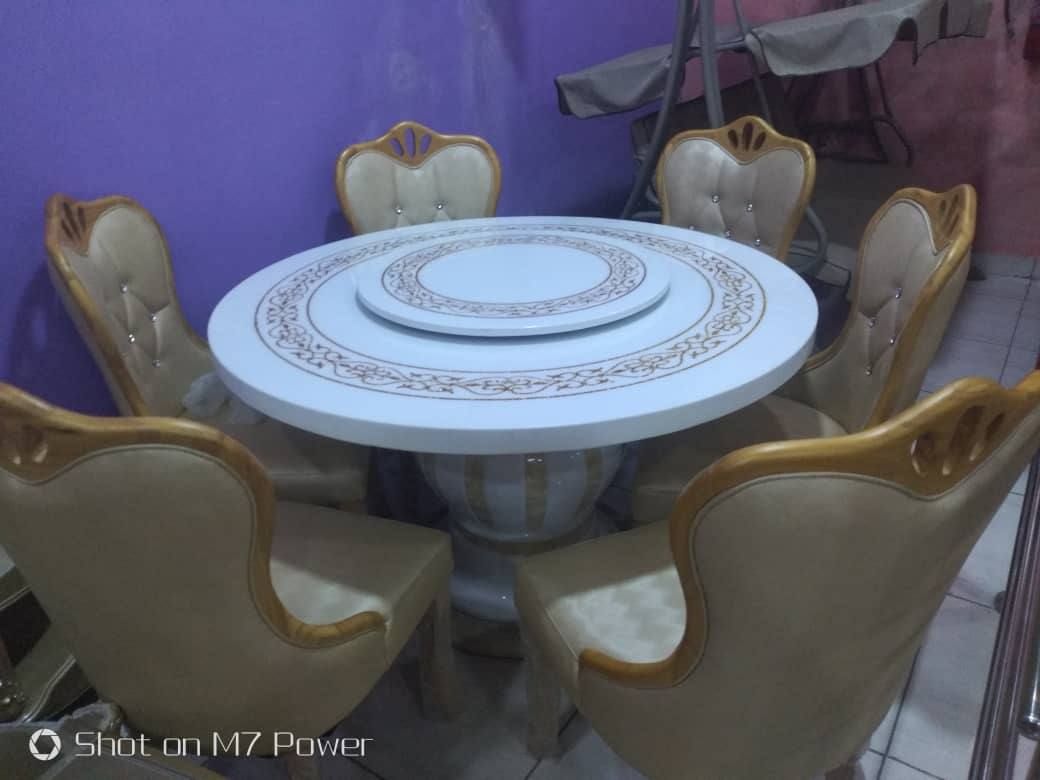 Munsey 6Seater Marble Dinning(Color Options)Lagos,IB,Ogun)