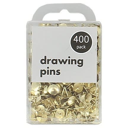 Drawing Pins - Gold - Pack Of 400