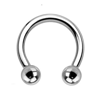 Circular Barbell Ring - Silver