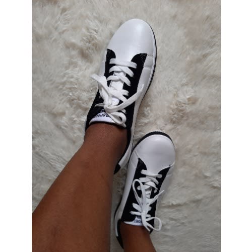 Men's Casual And Leisure Sneakers-white And Black