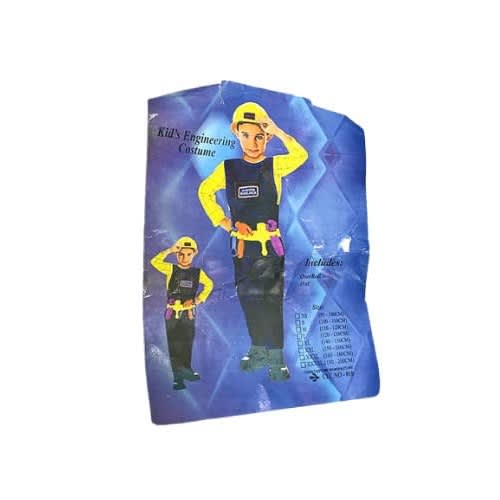 Kid's Construction Engineer Costume Overall