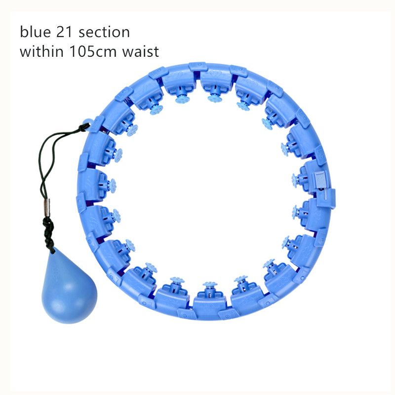 Sports Hoops Yoga Home Fitness Smart Hoops Circle Not Drop Adjustable Waist Training-blue21