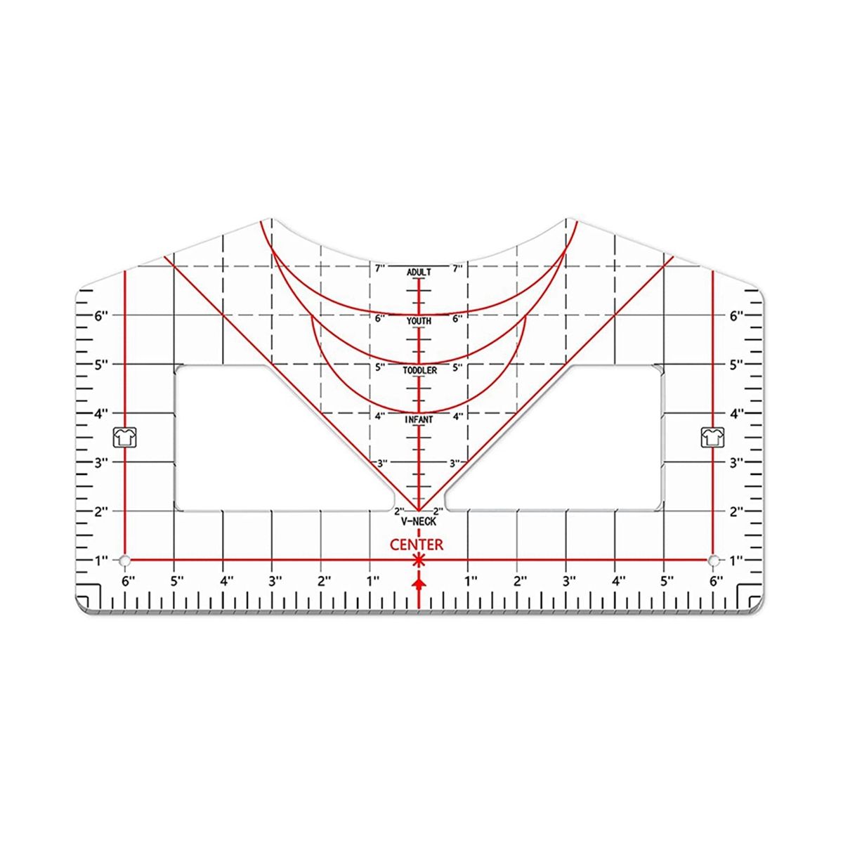 T-Shirt Ruler for Alignment T-Shirt Ruler Centered Design