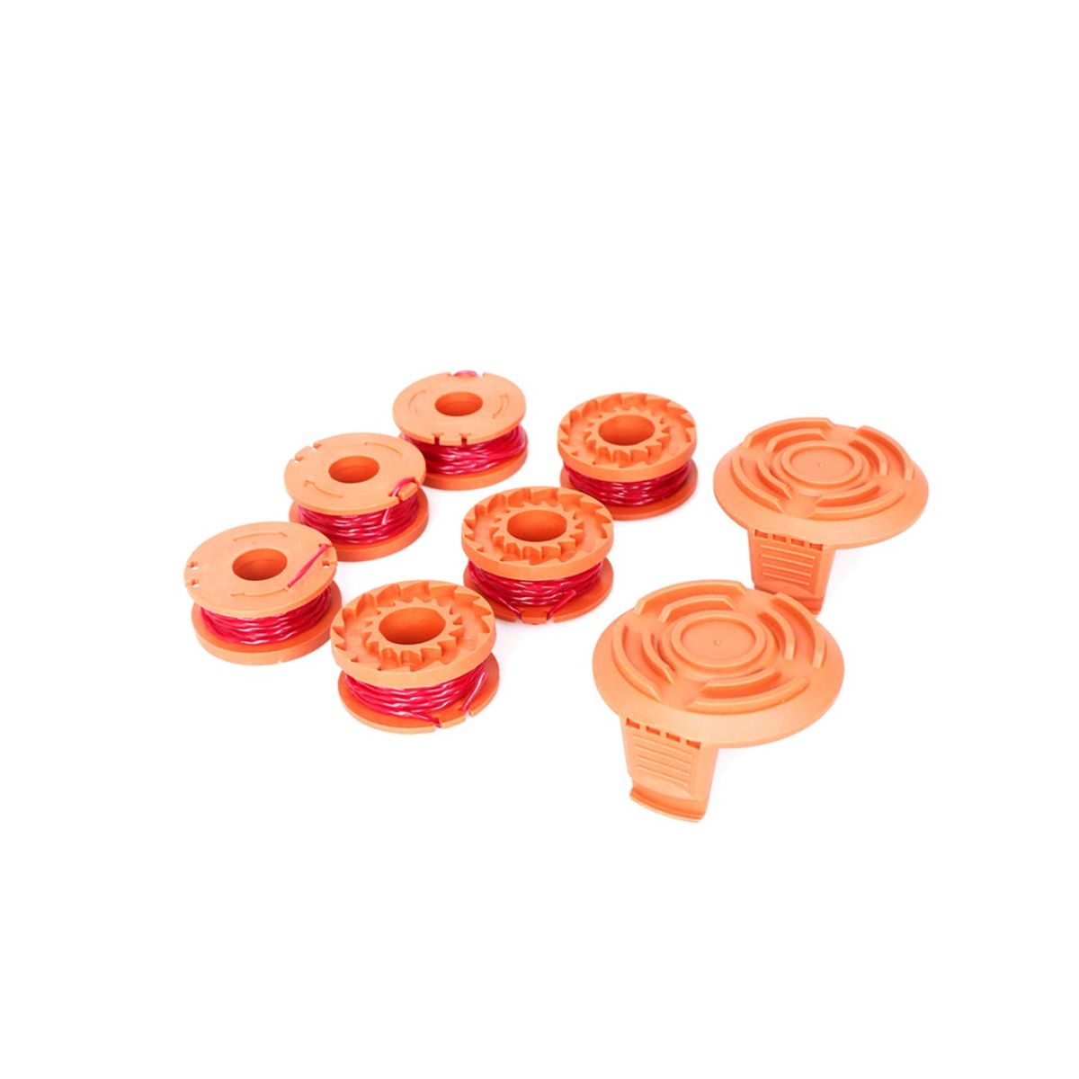 For Wicks WA0010 Lawn Trimmer Nylon Coil Spool Rope 6+2 Set