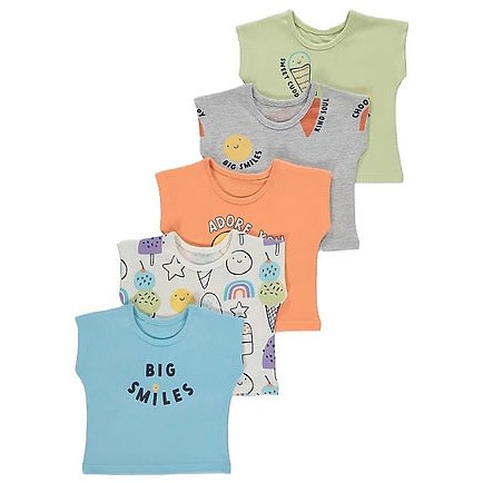 Big Smiles T-shirts - 5 Pack