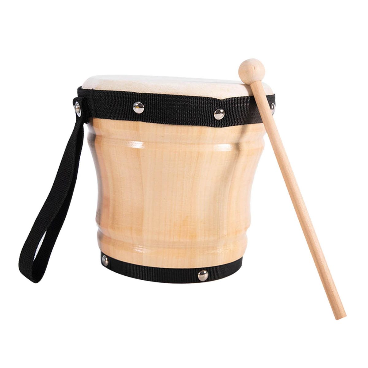 Bongos Drum 15x15cm Piece Bongo Handmade For Kids Decor