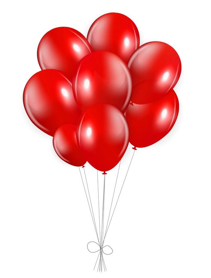 100pieces Of Red Decorating Party Balloons
