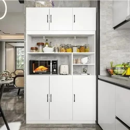Modern Empire Kitchen Pantry - White