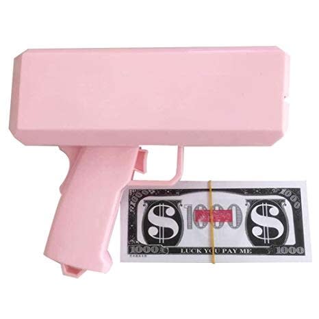 Customize Your Name On It Money Spray Gun - Pink