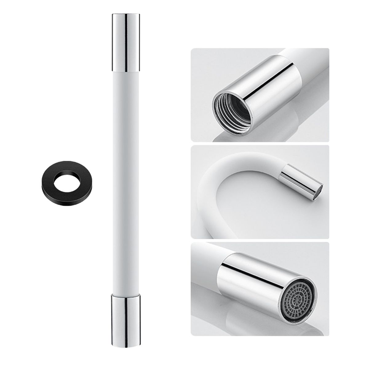 360 Degree Faucet Sprayer Extension Hose Silicone Extension