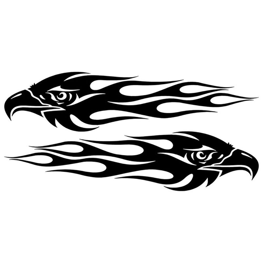 1 Pair Eagle Eye Auto Car Styling Sticker Vehicle Body-Black