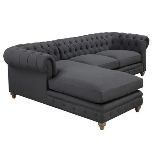 Sturdy 7 Seater Sectional Sofa - Grey