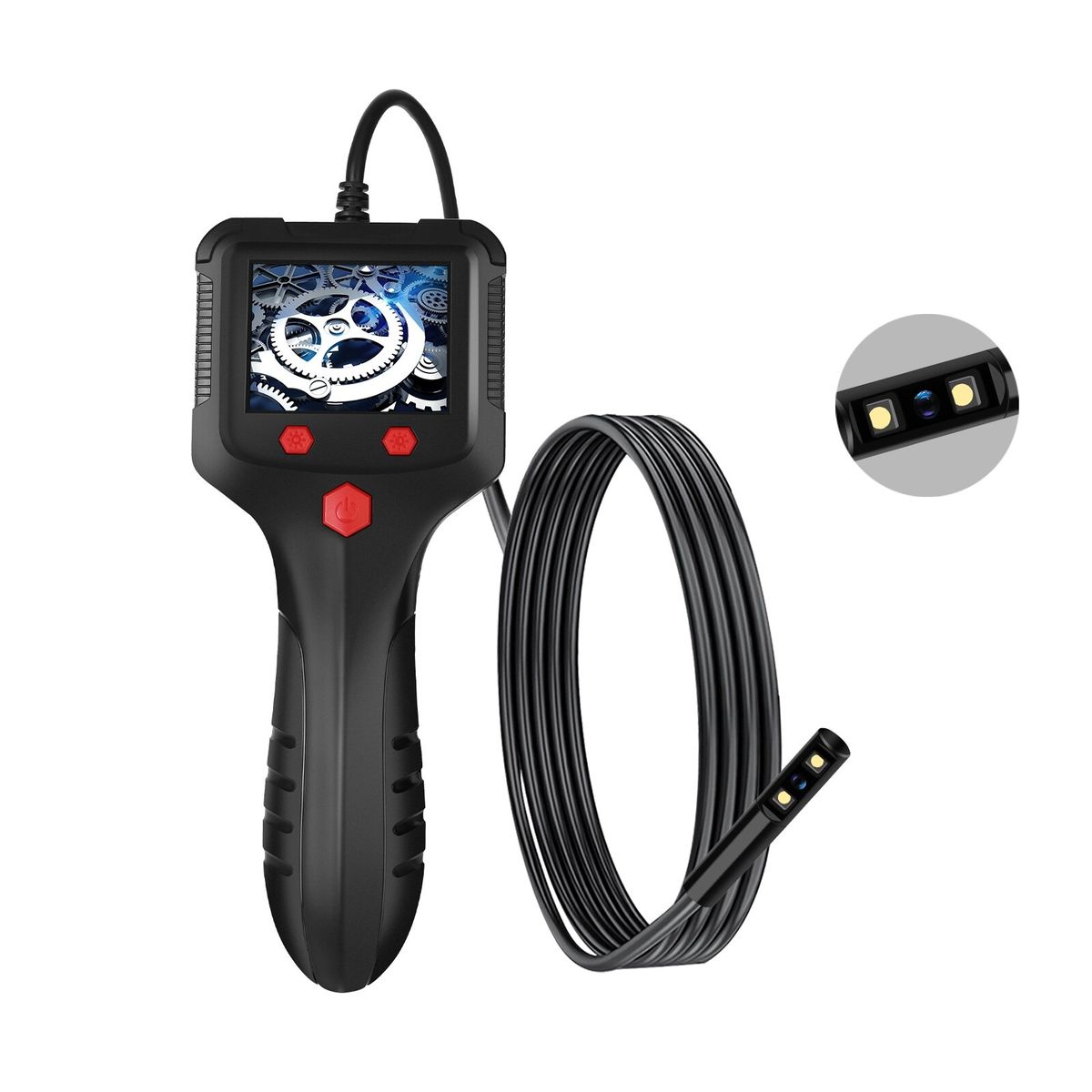 Professional Industrial HD 1080P Borescope With 2.4 Inch LCD