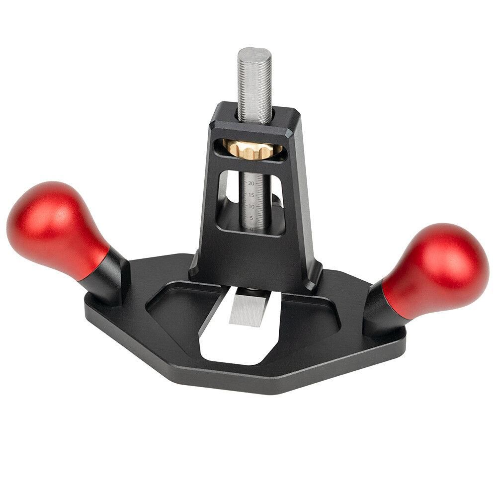 Woodworking Router Plane Depth Adjusting Screw Nut Handheld Router Planer for Right Angle Tenon Shoulder Trimming Slotting