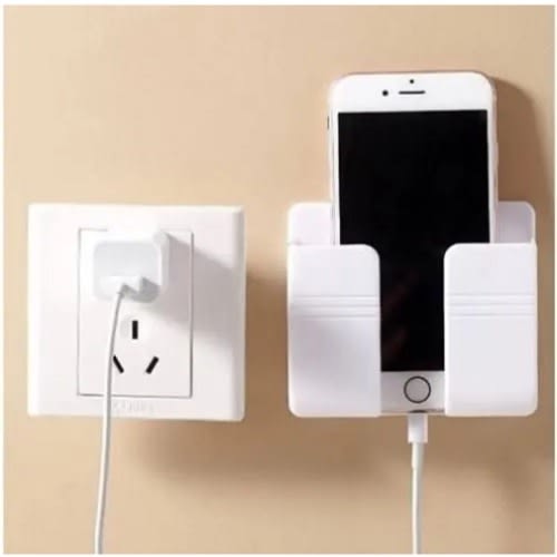 Wall Mounted Phone Holder & Charging Organizer