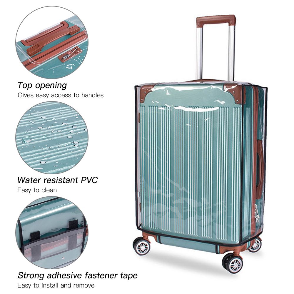 Transparent PVC Travel Luggage Cover Suitcase Protector