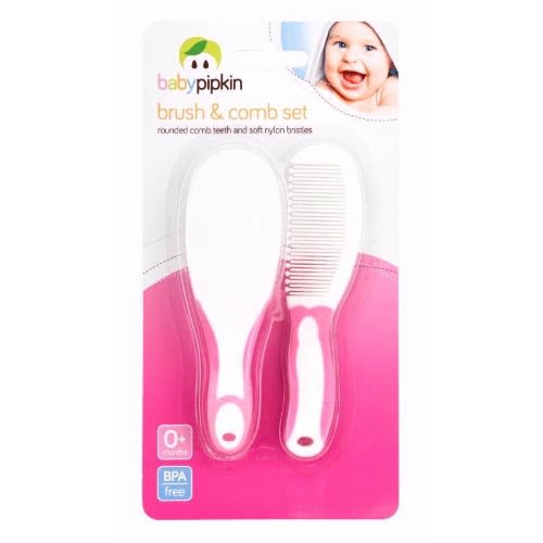 Brush & Comb Set - Pink