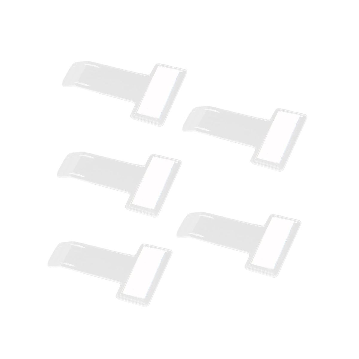 5Pcs Bill Holders Invoice Receipt Paper Bill Plastic Clips Clear