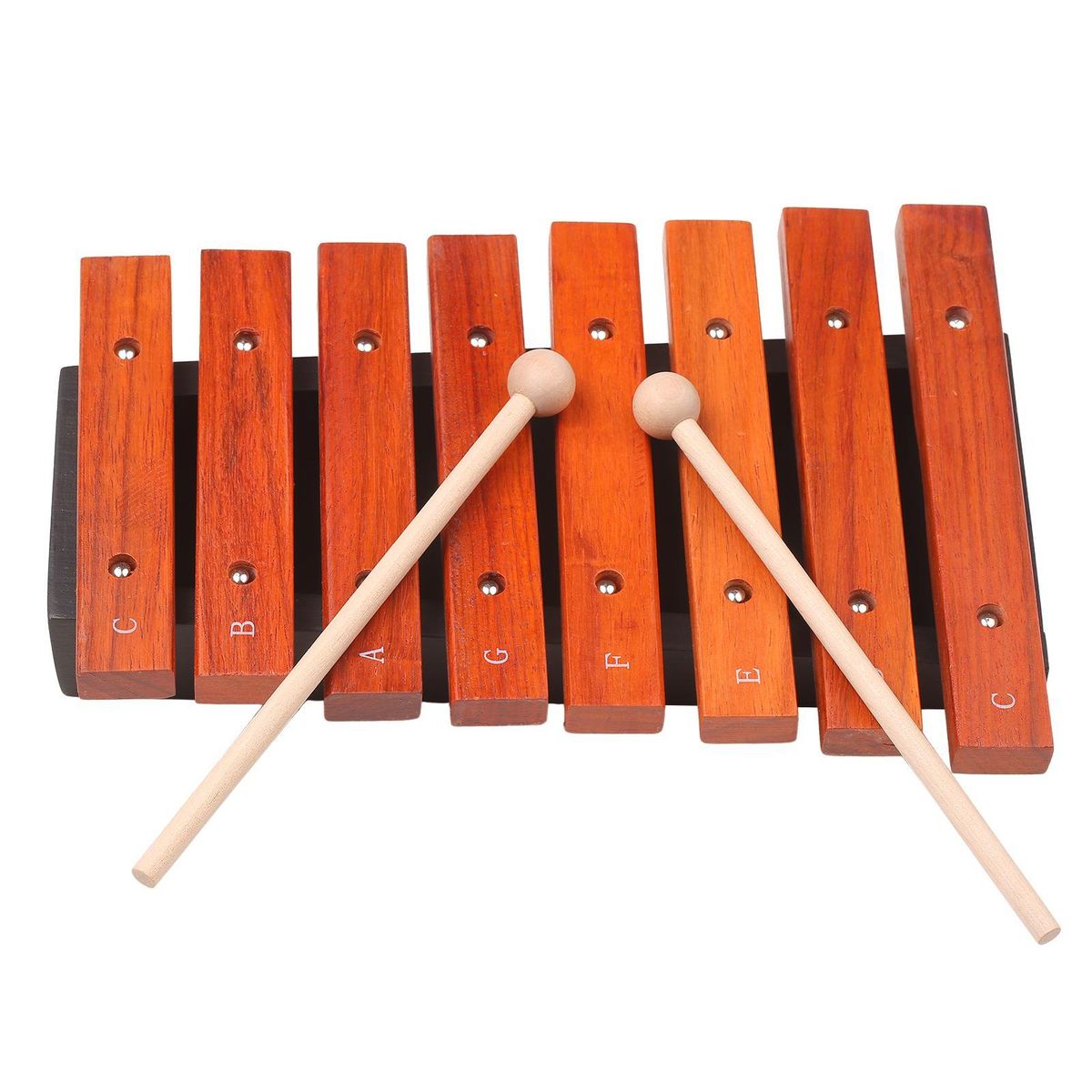 Musical Instrument 8 Notes Wood Xylophone Includes 2 Wooden Mallets Music Toys Percussion Instrument