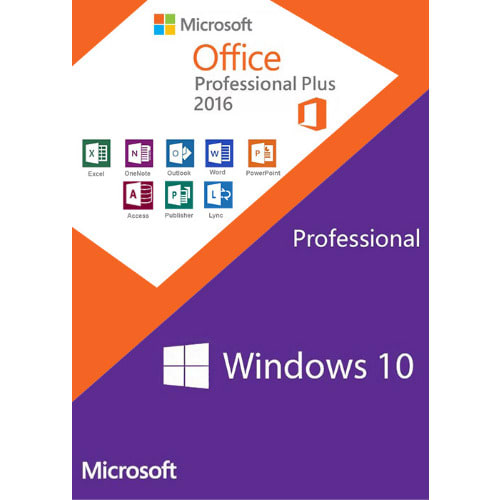 Windows 10 Pro + Office 2016 Professional Plus Cd Keys Activation Pack