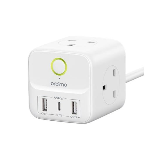 6 in 1 Portable Smart Fast Charging Power Expansion - Cube