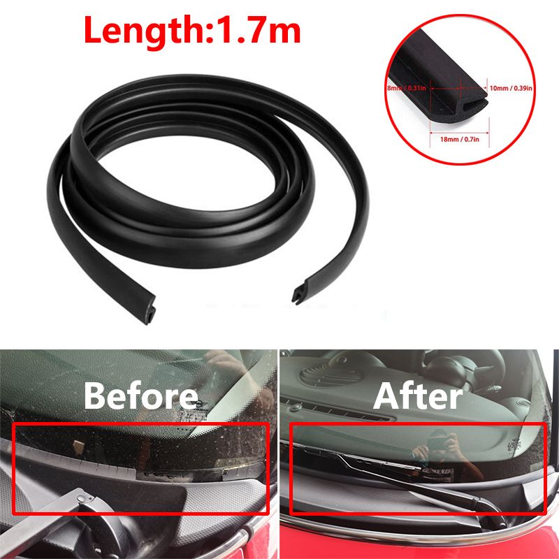 Rubber Car Sealing Strips For Volkswagen Tiguan Golf Polo Passat Scirocco Dashboard Wiper Windshield Waterproof Soundproof Seal-Fillers, Adhesives