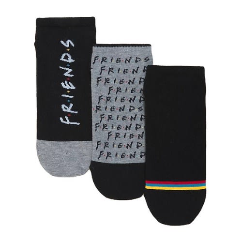 Cotton Rich Friends&trade; Trainer Liners&trade; Multicolour - 3 Pack