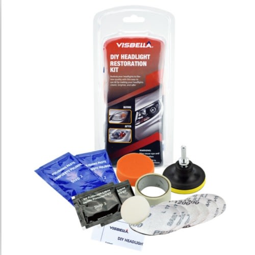 Car Headlight Restoration Polishing Kit