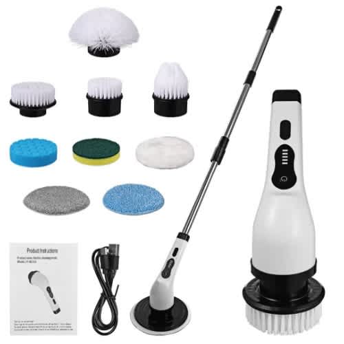 Multi-functional Cordless Electric Cleaning Brush Bathtub
