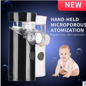 Adult Portable Ultrasonic Handheld Humidifier Nebulise Hydrating Beauty USB Black