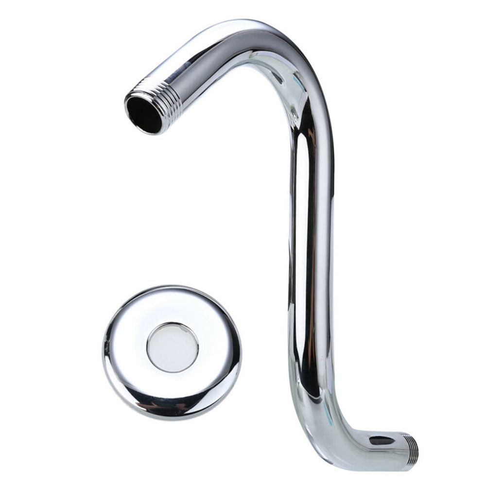 8 Inch Steel High Rise Extension S-Curved Goose Neck Shower
