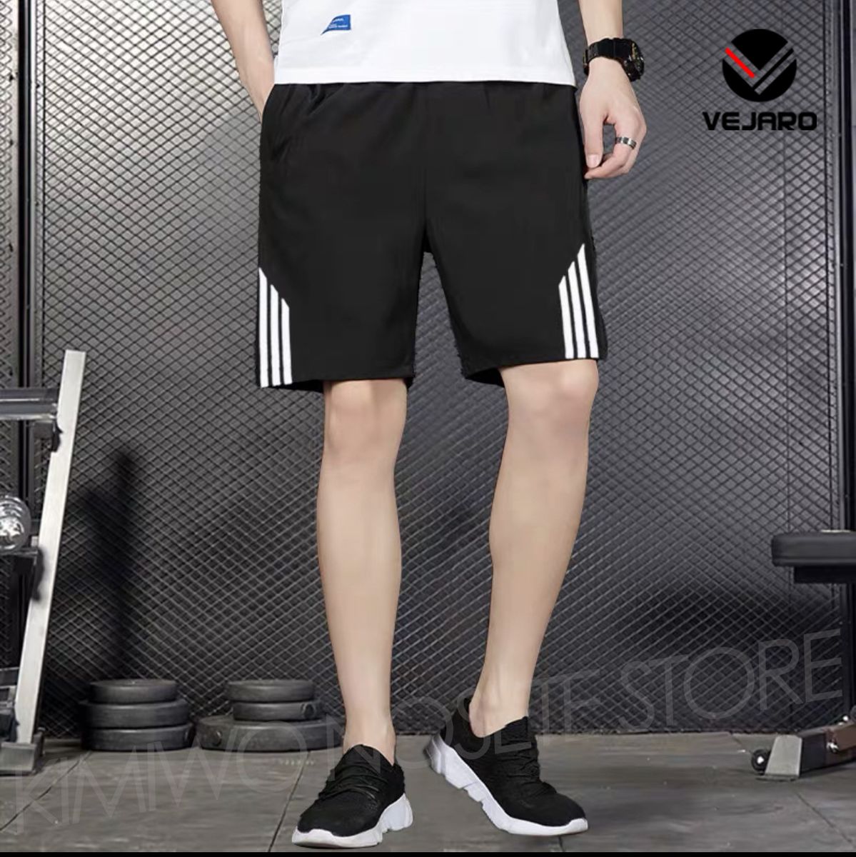 ST01 Men's Summer Shorts Casual Sports Shorts - Black