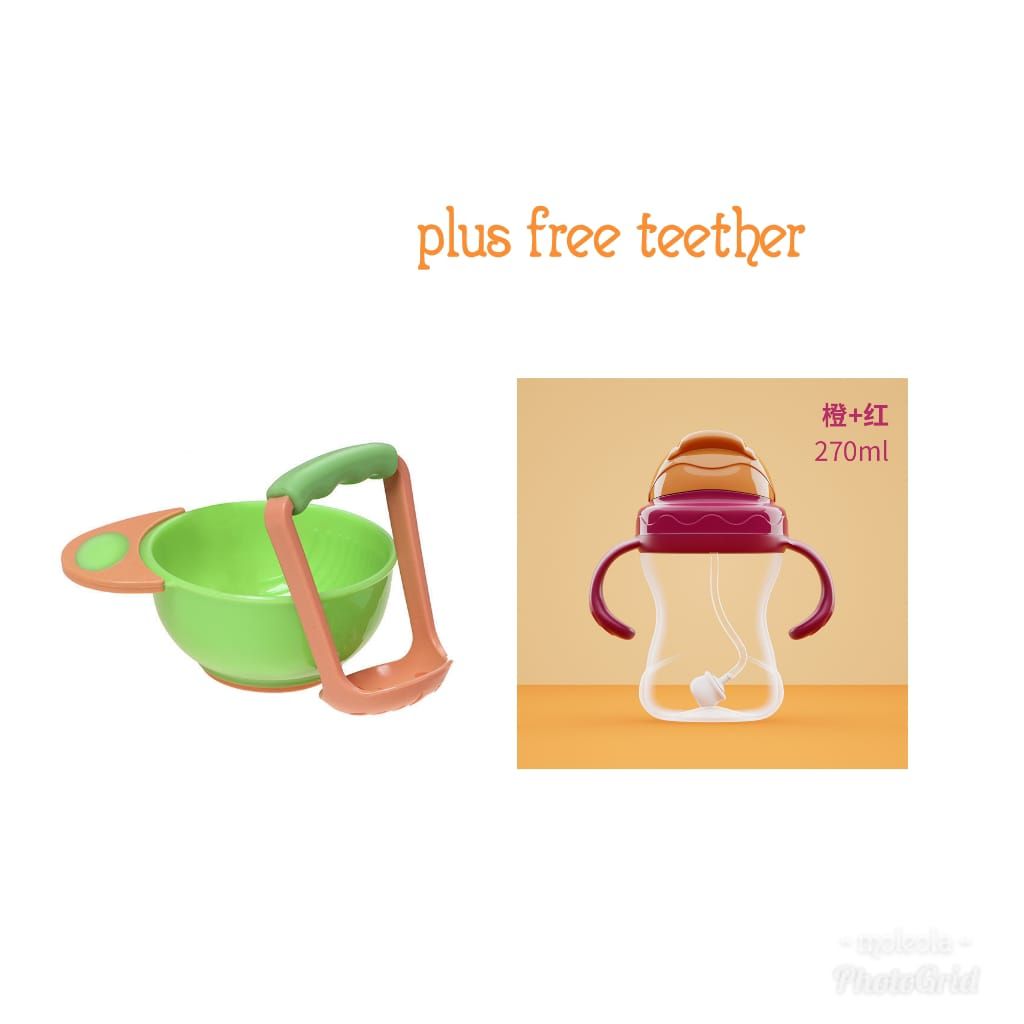 Mash &Feed Puree Bowl And Sippy Cup