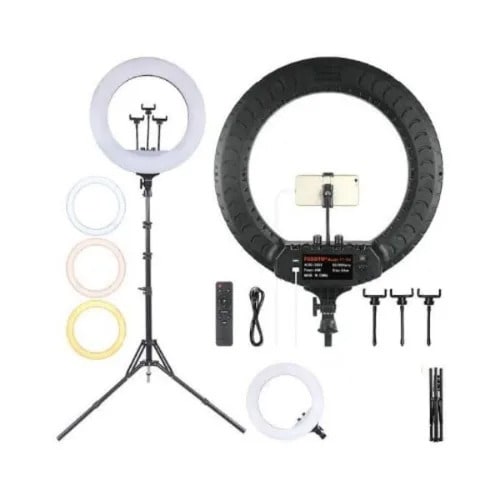 18 Inches Ring Light With Tripod Stand + 3 Mobile Phone Holders