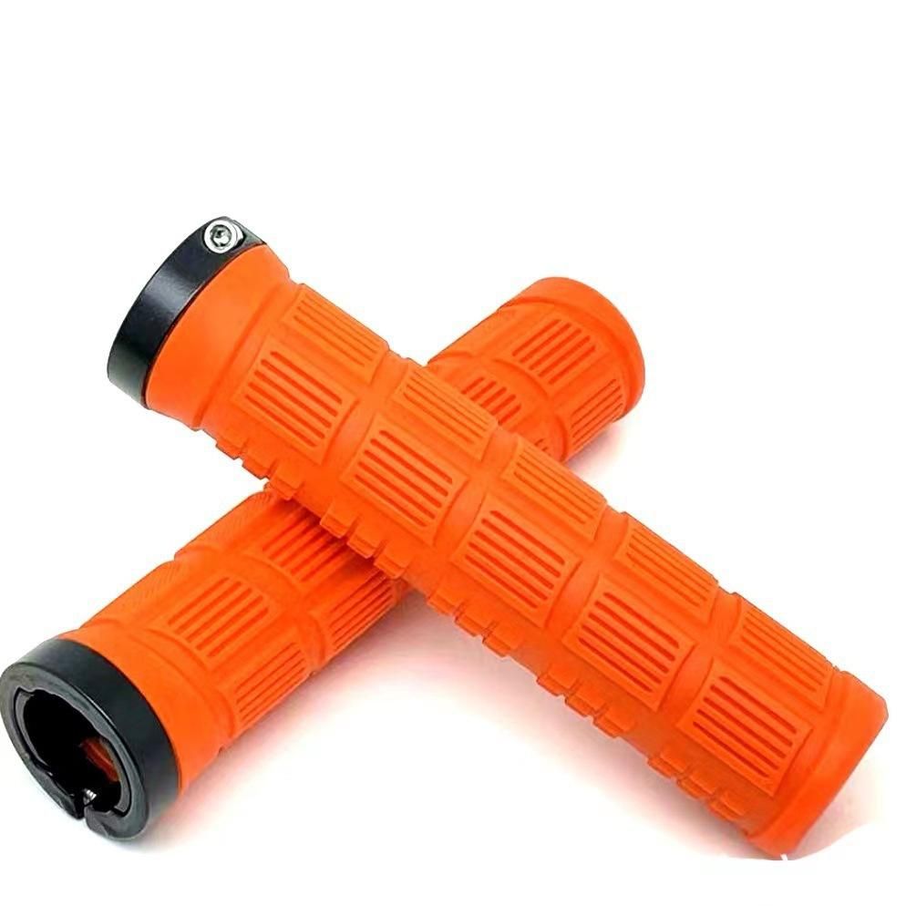 Aluminum alloy soft rubber anti slip mountain bike handle