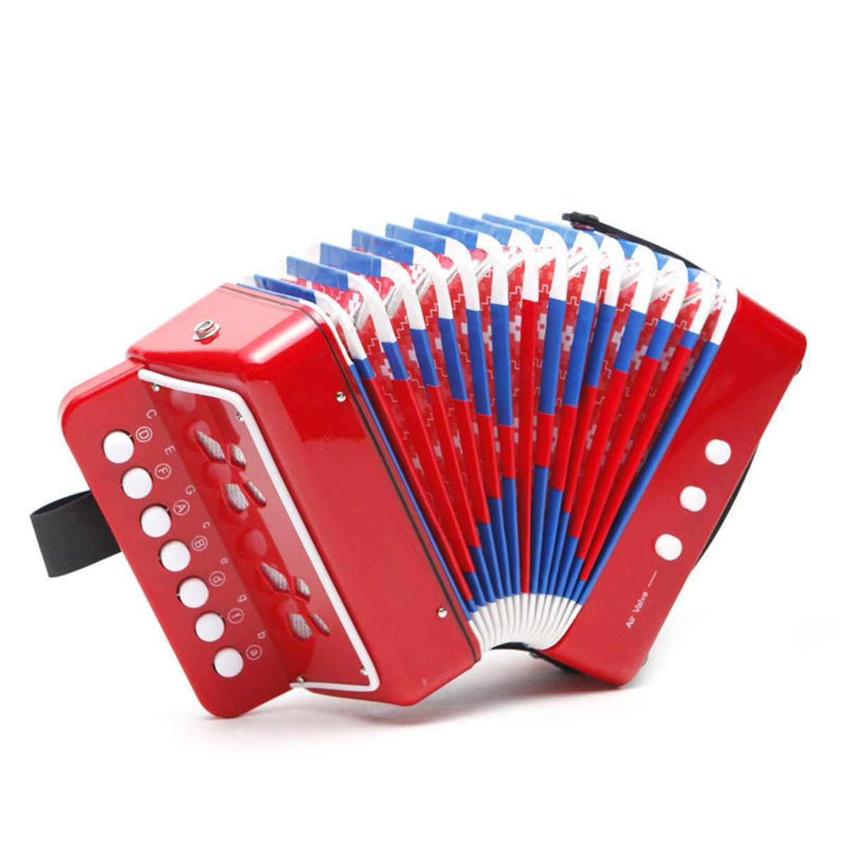 Kids Accordion Instrument Toys 7 Keys 2 Bass Small Accordion for Boys & Girls Educational Musical Instrument Toys Christmas Gift Choice