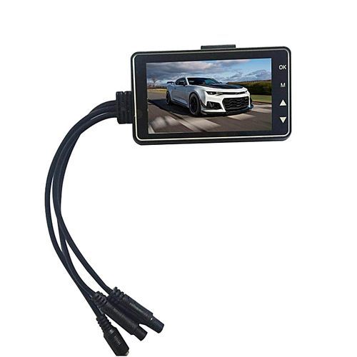 Motorcycle Action Sport Camera With Specialized Dual Lens Front Rear Recorder