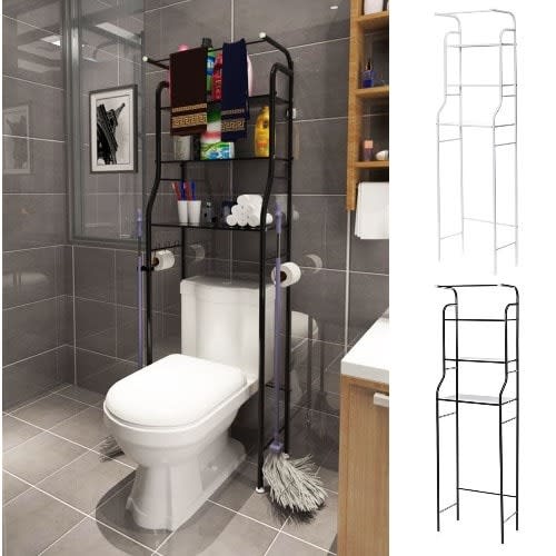 Metal Over Bathroom Shelf And Toilet Storage Unit